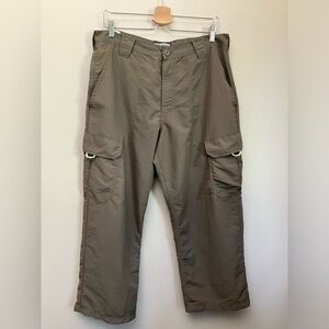 Wrangler pants cargo brown Nylon men’s size 34 x 30